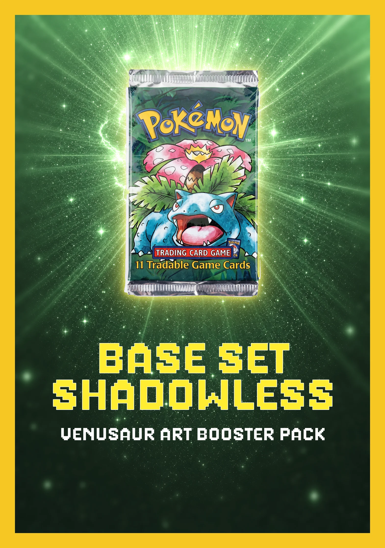 Base Set Shadowless Booster Pack (Venusaur Art)