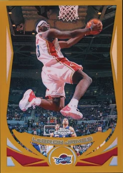 2004 Topps Chrome #23 LeBron James Gold Refractor