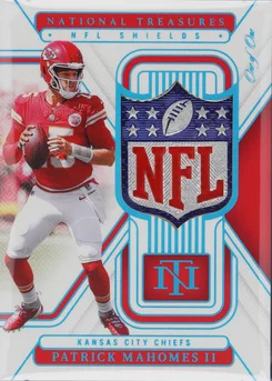2024 Panini National Treasures Nfl Shields 1/1 #PMS Patrick Mahomes II