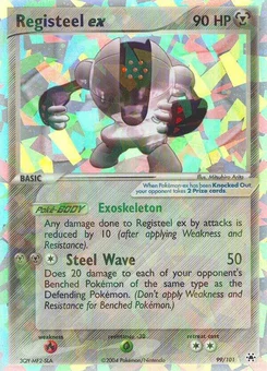 2004 Pokemon Ex Hidden Legends #99 Registeel Ex-Holo