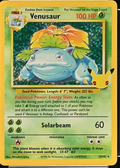 2021 Pokemon Celebrations - Classic Collection 15/102 Venusaur Base Set Holo