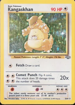 1999 Pokemon Jungle #5 Kangaskhan-Holo