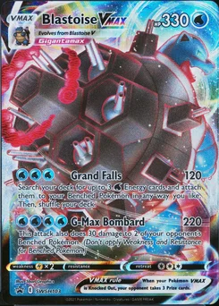 2021 Pokemon Swsh Black Star Promo #103 Full Art / Blastoise Vmax Blastoise Vmax Battle Box