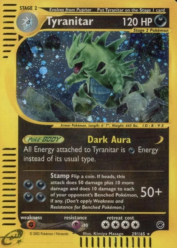 2002 Pokemon Expedition #29 Tyranitar-Holo · Pokemon Graded Singles · PSA 10