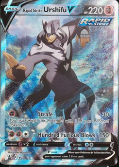 2021 Pokemon Sword & Shield Battle Styles #153 Full Art / Rapid Strike Urshifu V