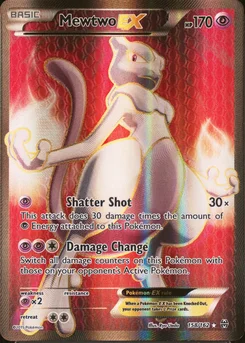 2015 Pokemon Xy Breakthrough #158 Full Art / Mewtwo Ex