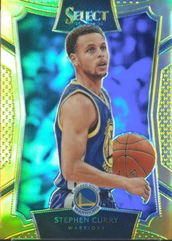 2015 Panini Select #99 Stephen Curry Gold Prizm