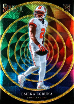 2025 Panini Select Color Wheel #13 Emeka Egbuka Gold Prizm