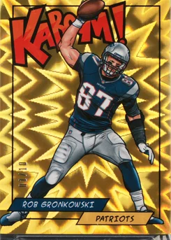 2018 Panini Kaboom! #RG Rob Gronkowski Gold