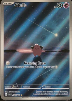 2023 Pokemon Obf En-Obsidian Flames #202 Cleffa Illustration Rare