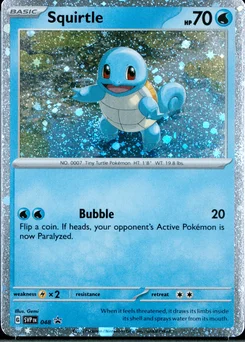 2023 Pokemon Svp En-Scarlet & Violet Black Star Promos #048 Squirtle 151 Poster Collection