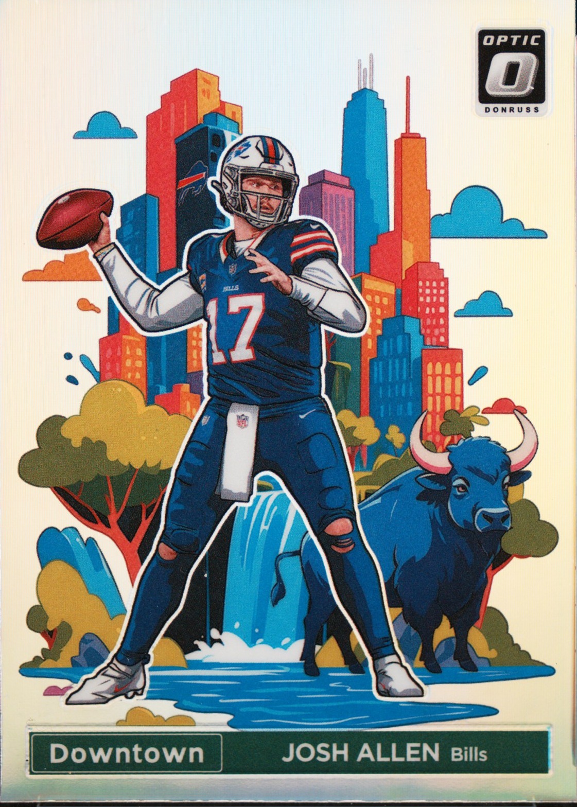 2024 Panini Donruss Optic Downtown! #2 Josh Allen