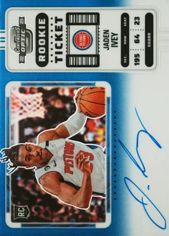 2022 Panini Contenders Optic #139 Jaden Ivey Variation-Autograph-Blue