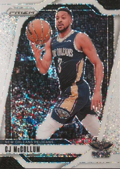 2024 Panini Prizm #160 CJ Mccollum White Sparkle