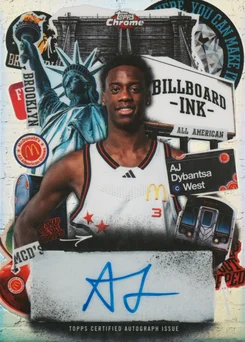 2025 Topps Chrome Mcdonald's All American Billboard Ink #AD AJ Dybantsa