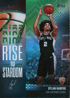 2025 Topps Rise to Stardom #RTS-2 Dylan Harper Green Rainbow