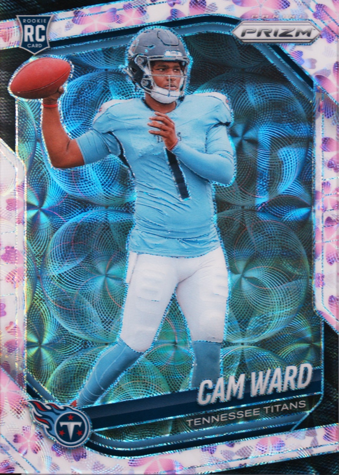 2025 Panini Prizm #352 Cam Ward Cherry Blossom Choice