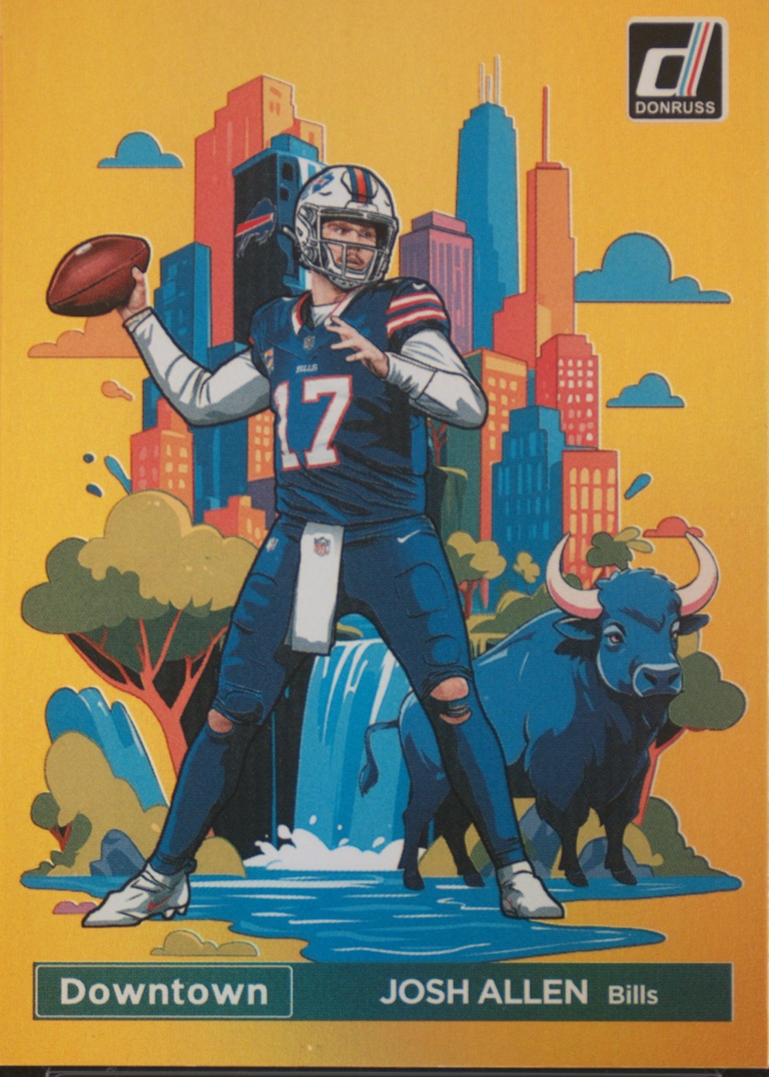 2024 Panini Donruss Downtown! #2 Josh Allen Gold