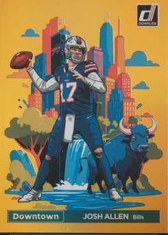 2024 Panini Donruss Downtown! #2 Josh Allen Gold