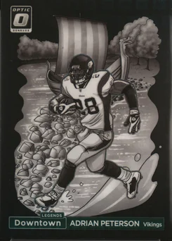 2024 Panini Donruss Optic Downtown Legends #8 Adrian Peterson Black Pandora