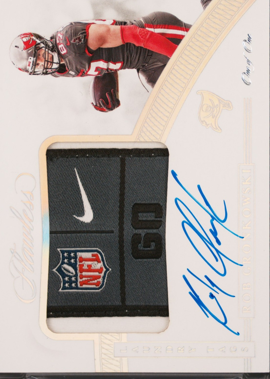 2021 Panini Flawless Update #SLS-RGR Rob Gronkowski 2020 Laundry Tag Signatures