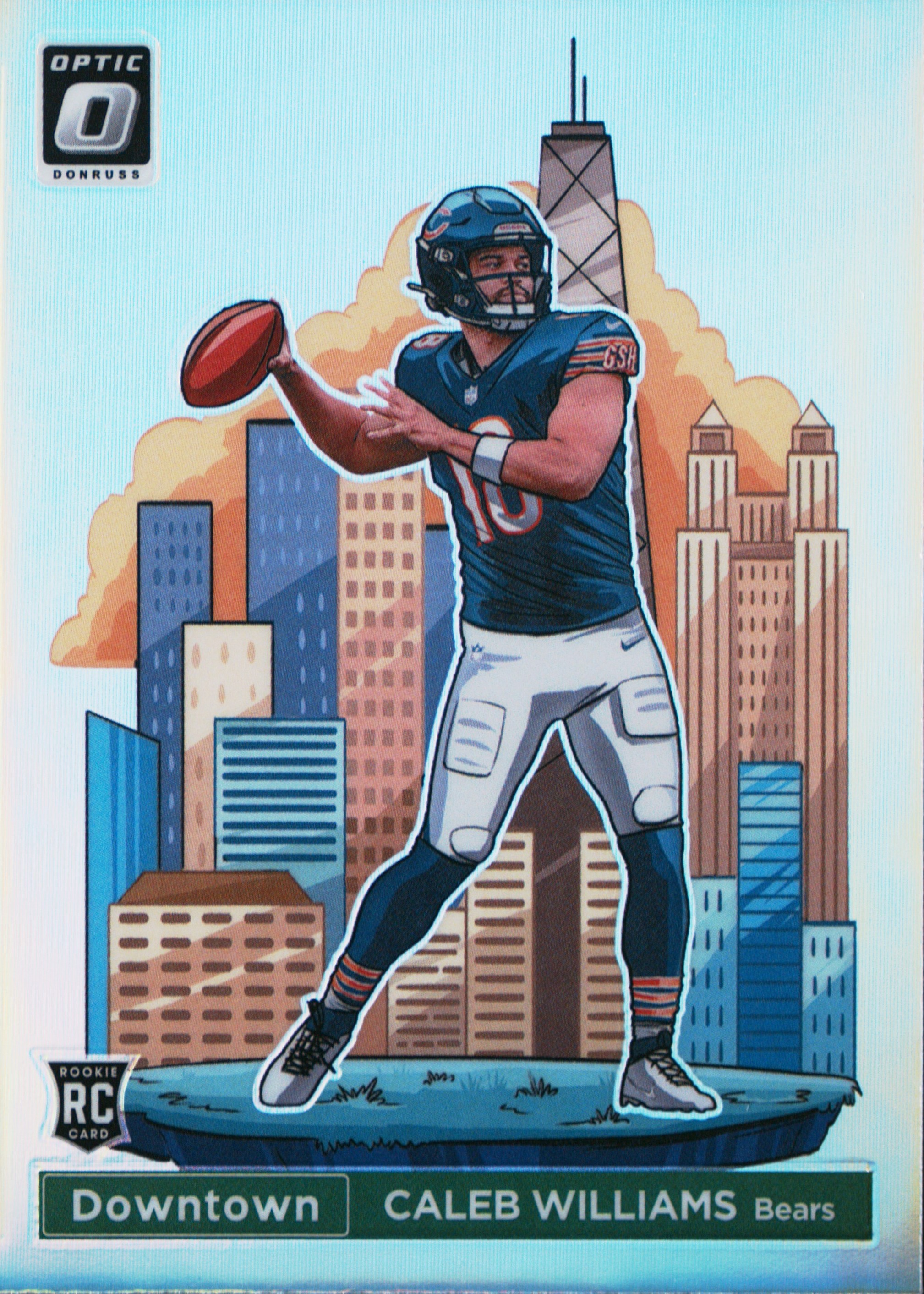 2024 Panini Donruss Optic Downtown! #21 Caleb Williams
