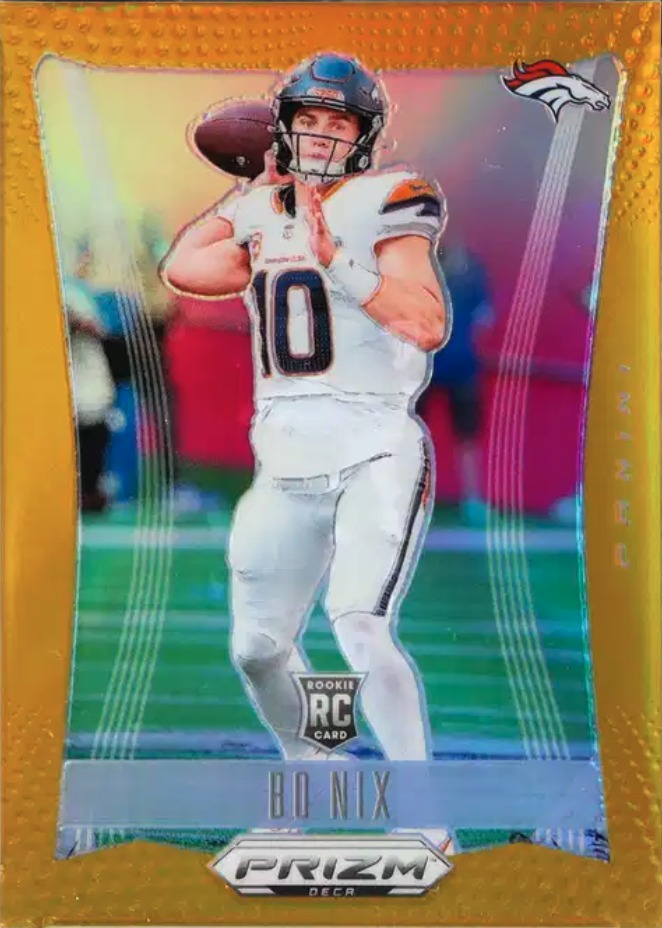 2024 Panini Prizm Deca Prizms Gold #92 Bo Nix