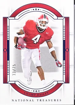 2024 Panini National Treasures Collegiate 34 Champ Bailey Century Blue