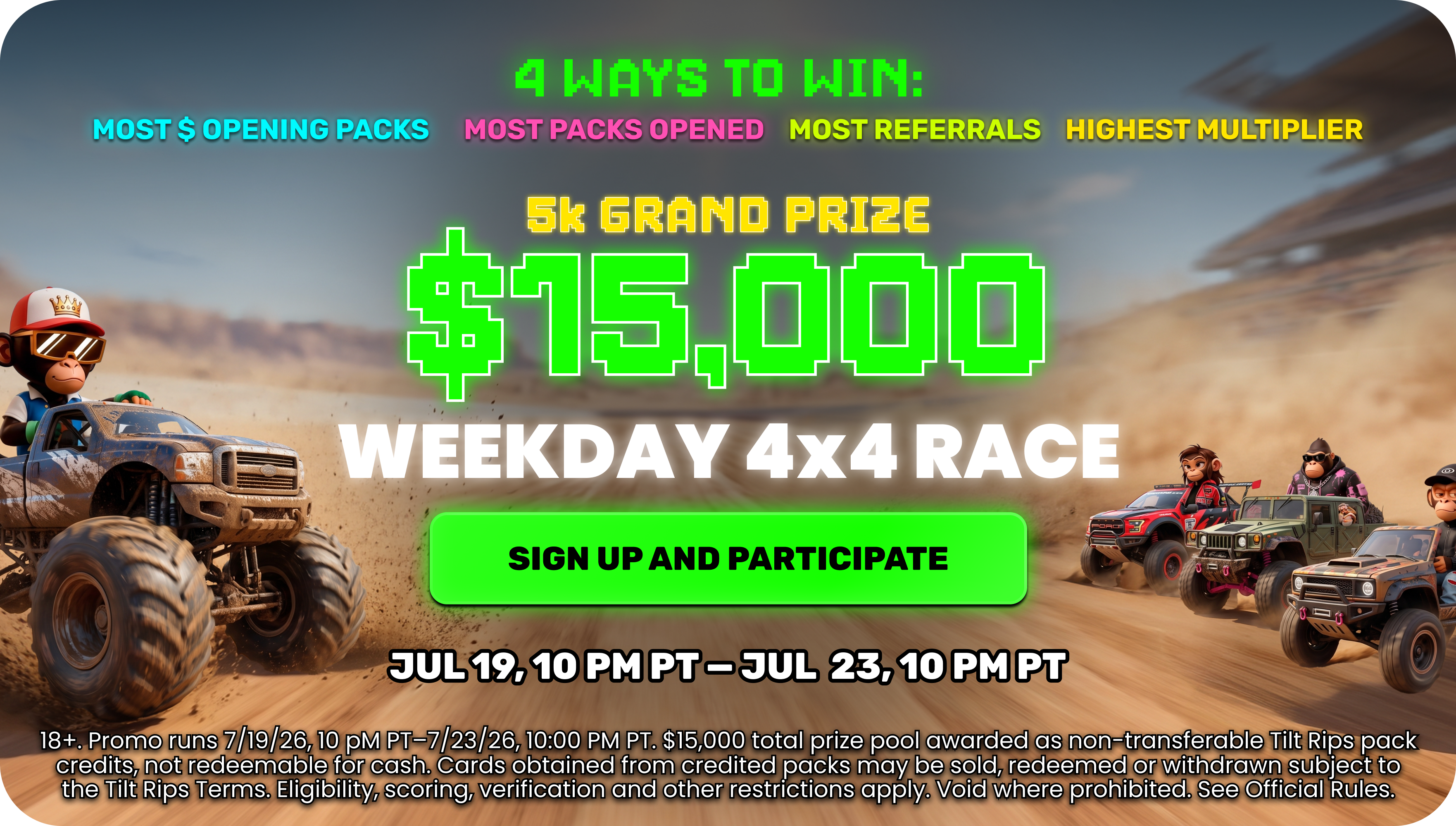Weekday 4x4 Race