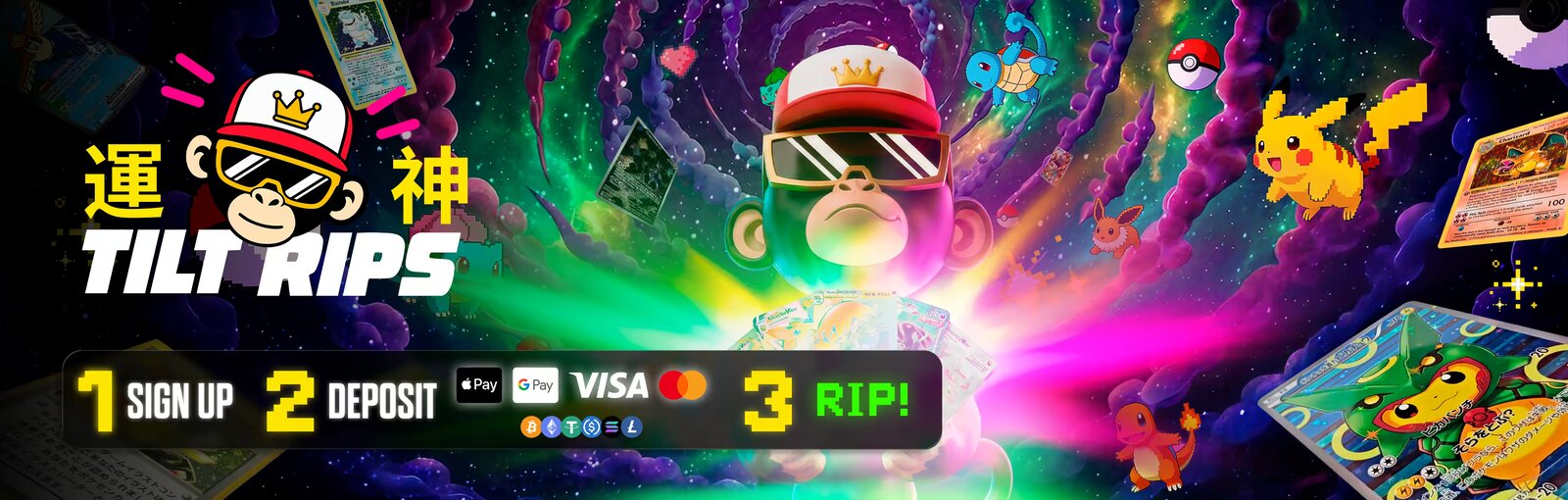 Welcome to TiltRips — sign up, deposit, and rip your first pack